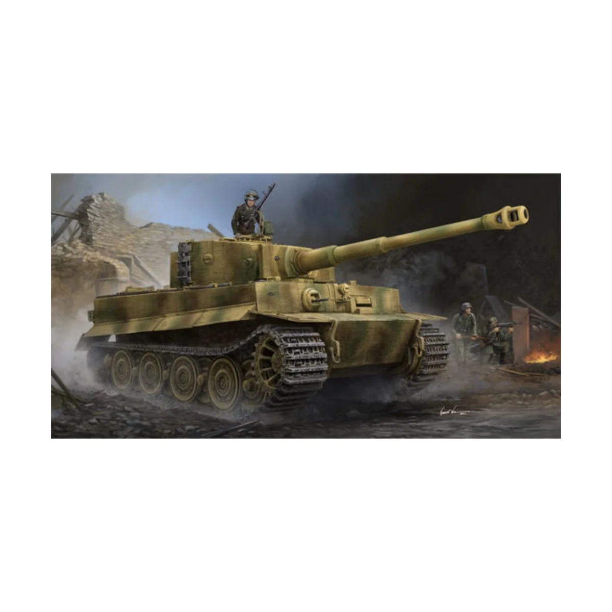 Pz.Kpfw.VI Ausf.E Sd.Kfz.181 TigerI(Late Production)w/Zimmerit - Tr...