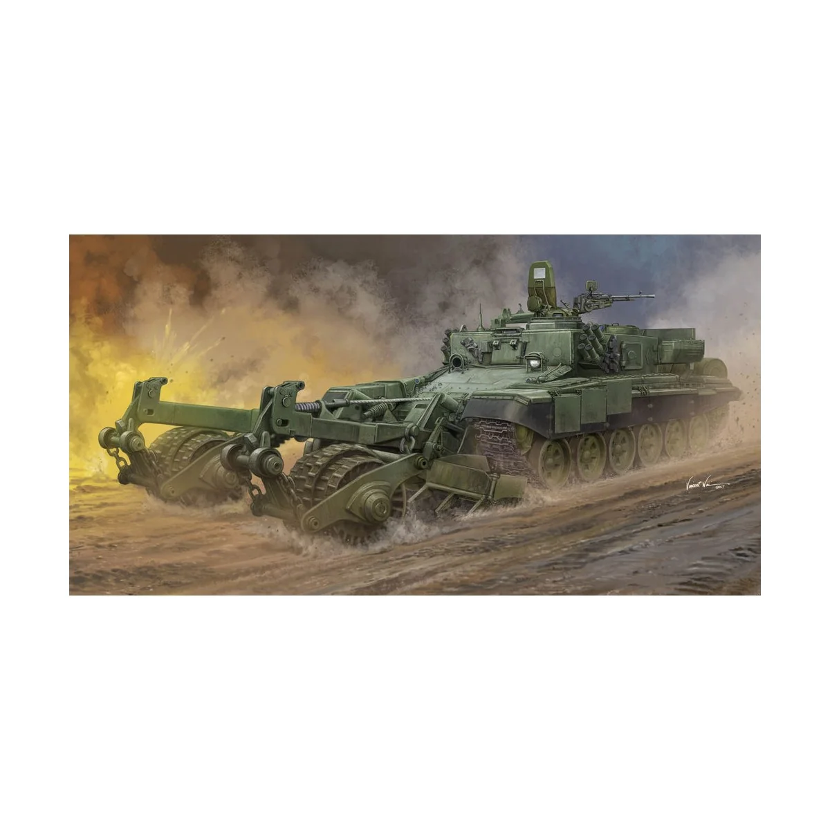 Russian Armored Mine-Clearing Vehicle BMR-3 - Trumpeter 09552