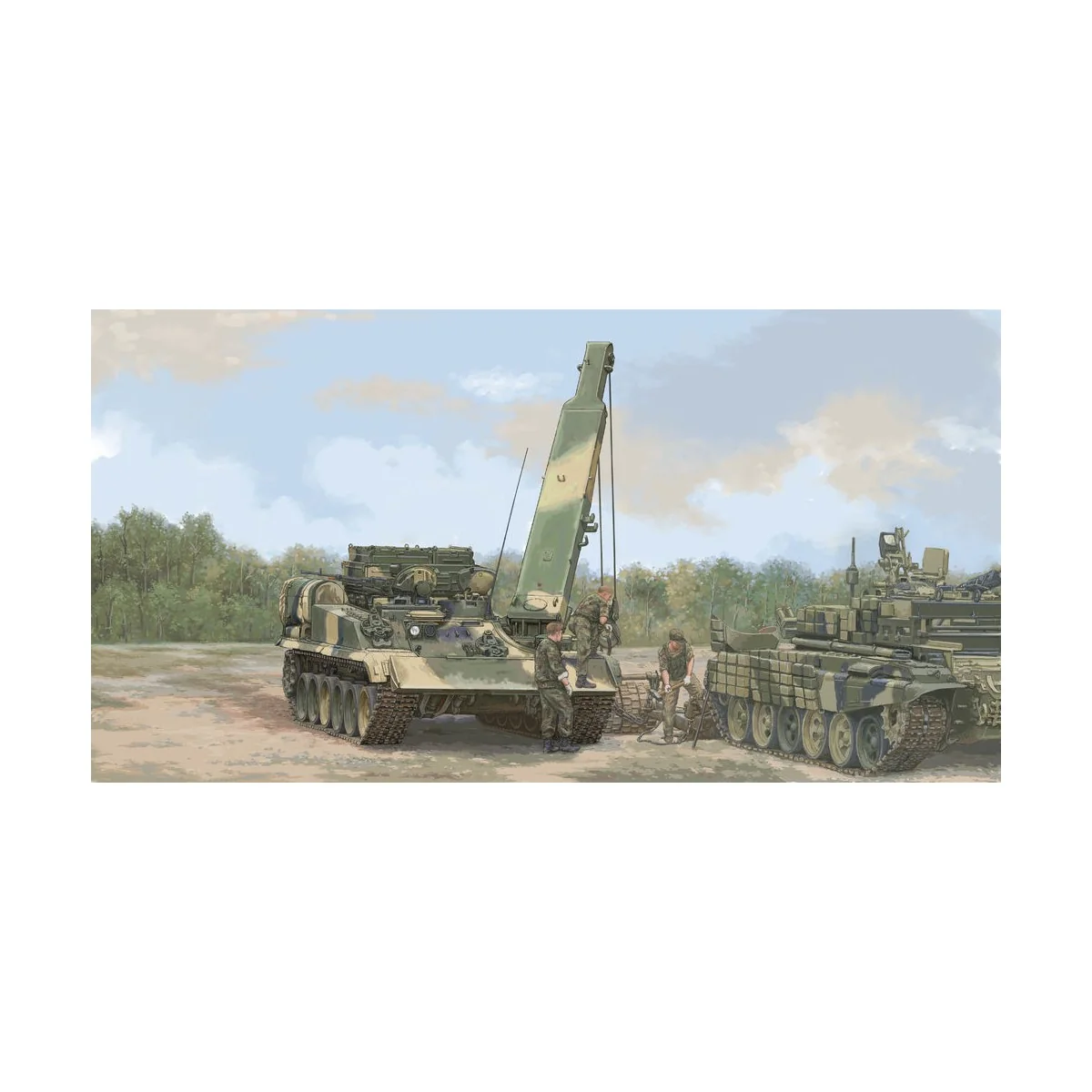 Russian BREM-1M Armoured Recovery Vehicle, 1/35 - Trumpeter 09554 Russian BREM-1M Armoured Recovery Vehicle, 1/35 - Trumpeter 09554