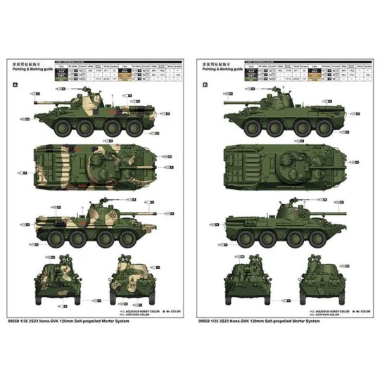2S23 Self-propelled Howitzer, 1/35 - Trumpeter 09559 2S23 Self-propelled Howitzer, 1/35 - Trumpeter 09559