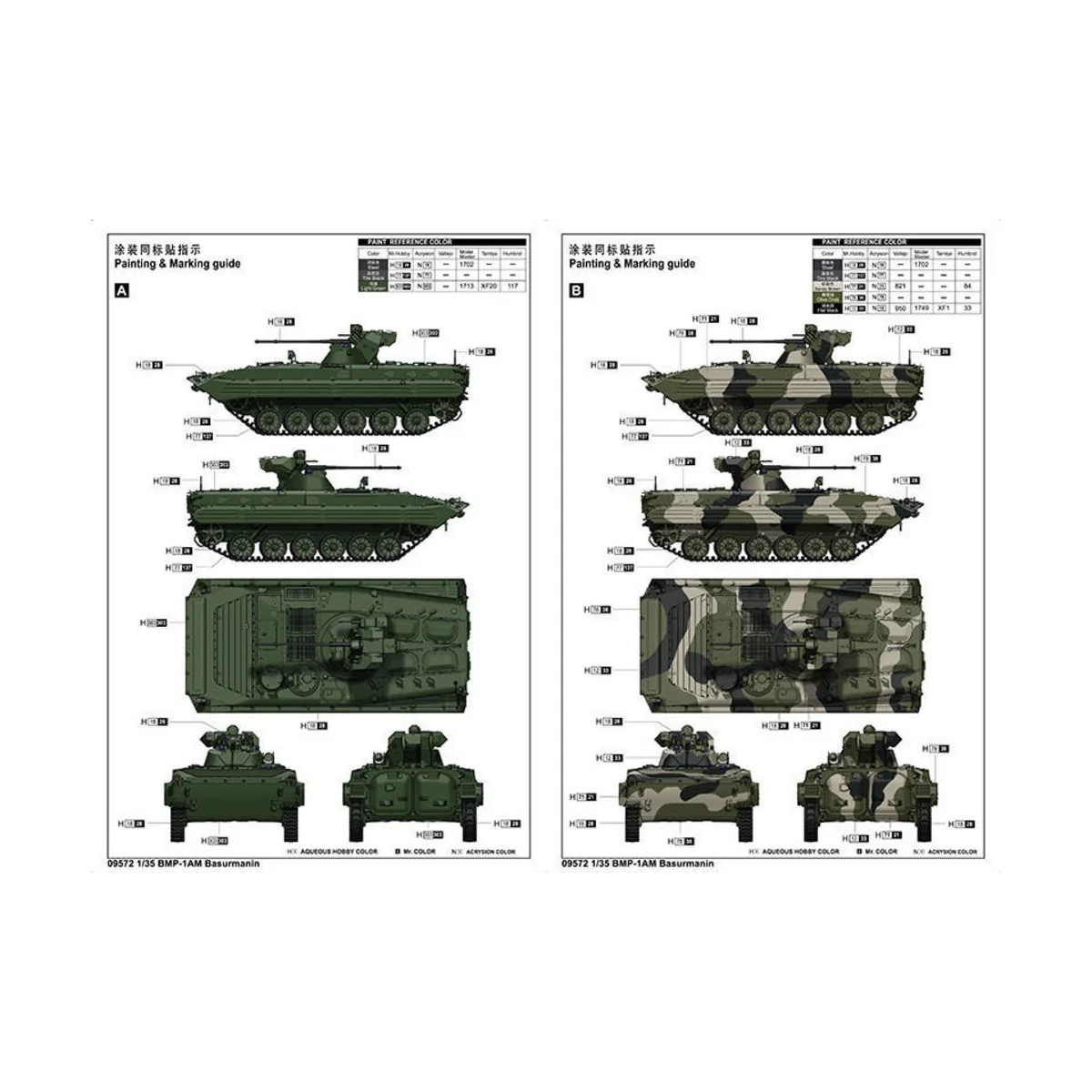 BMP-1 Basurmanin IFV, 1/35 - Trumpeter 09572 BMP-1 Basurmanin IFV, 1/35 - Trumpeter 09572