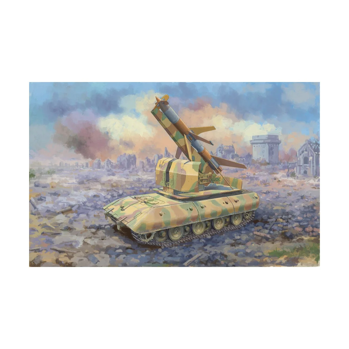 E-100 Flakpanzer w/Flakrakete Rheintocher I - Trumpeter 09586