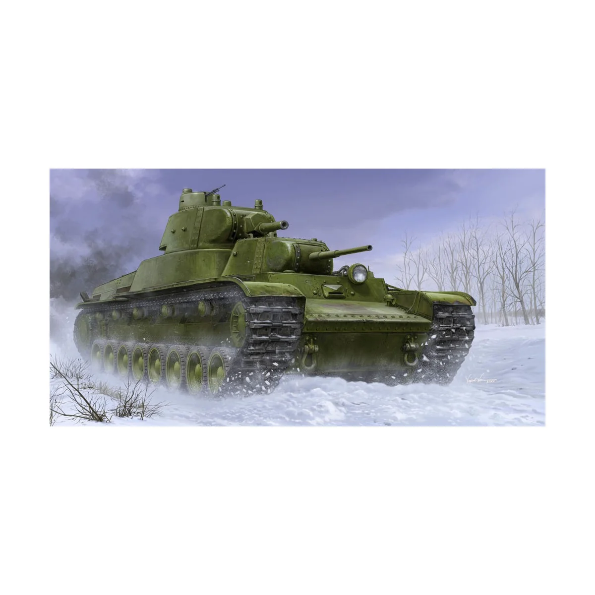 Soviet T-100 Heavy Tank, 1/35 - Trumpeter 09590