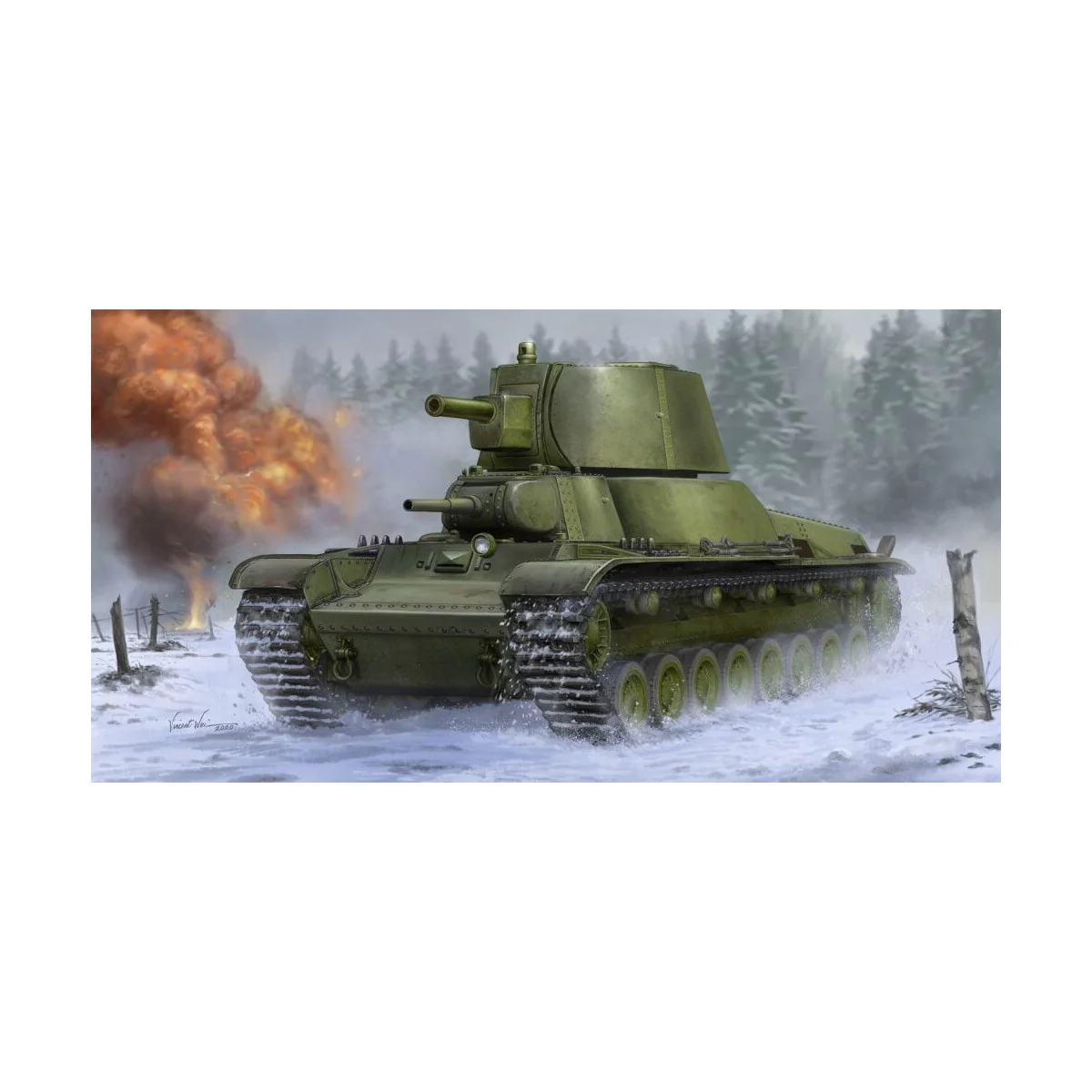 Soviet T-100Z Heavy Tank, 1/35 - Trumpeter 09591 Soviet T-100Z Heavy Tank, 1/35 - Trumpeter 09591