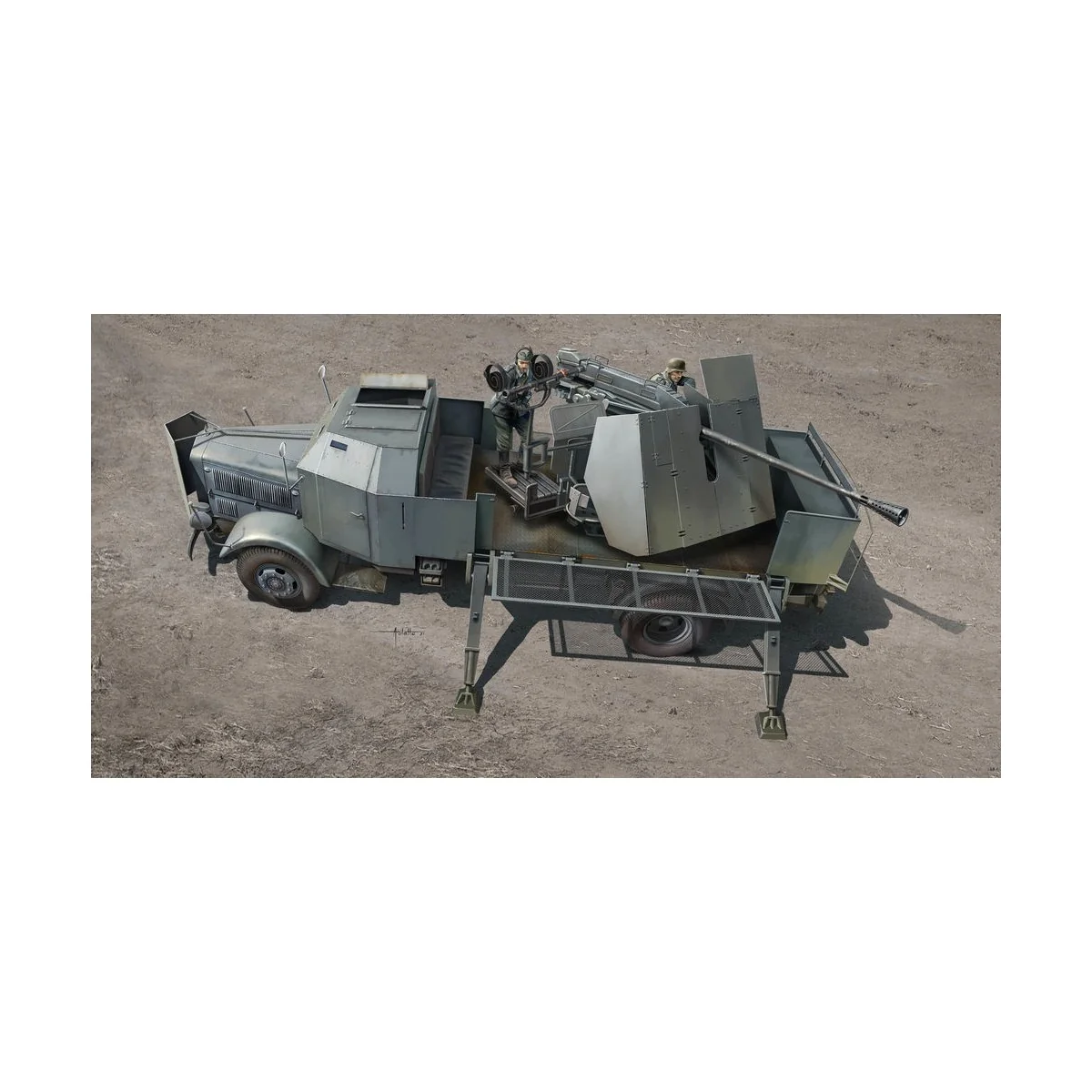 L4500A mit 5cm Flak 41 II, 1/35 - Trumpeter 09594 L4500A mit 5cm Flak 41 II, 1/35 - Trumpeter 09594