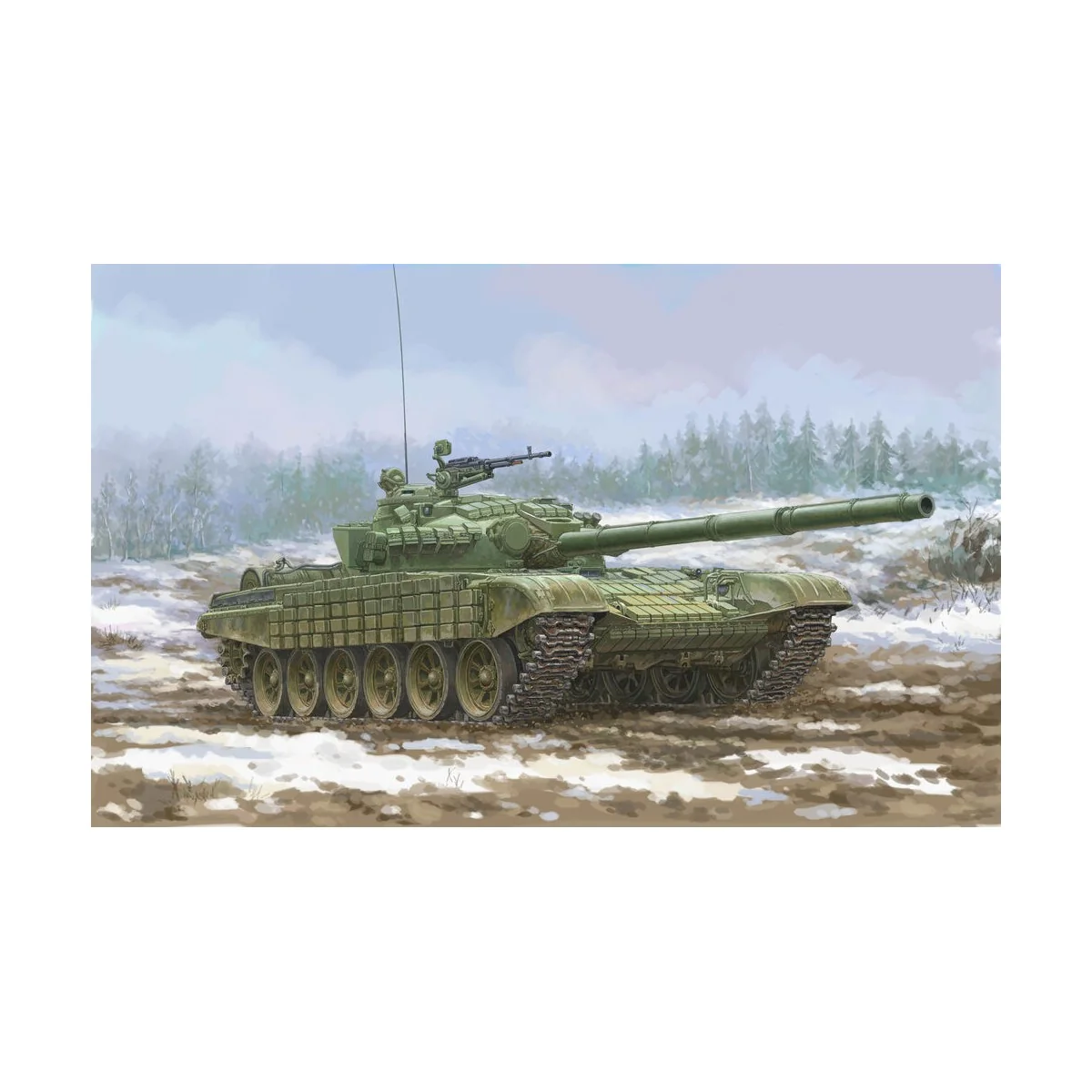 Soviet T-72 Ural with Kontakt-1 Reactive Armor, 1/35 - Trumpeter 09602 Soviet T-72 Ural with Kontakt-1 Reactive Armor, 1/35 - Trumpeter 09602