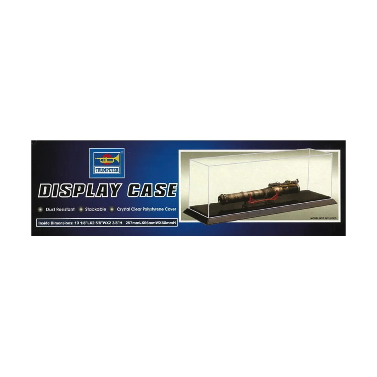 Acrylic Display Case 257 x 66 x 60mm - Master Tools 09803