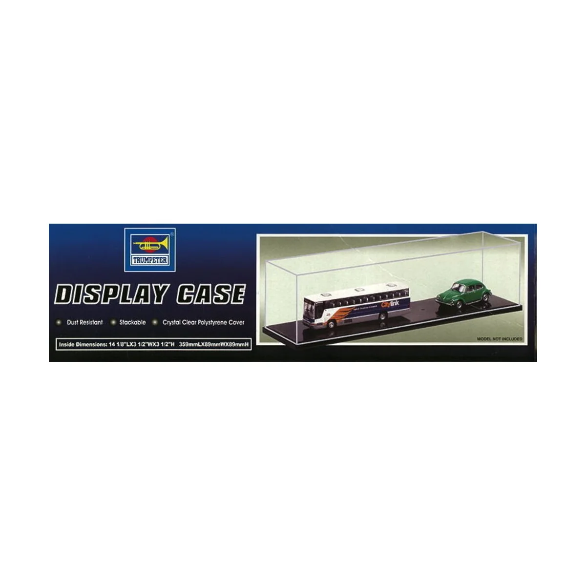 Acrylic Display Case 359 x 89 x 89mm - Master Tools 09809