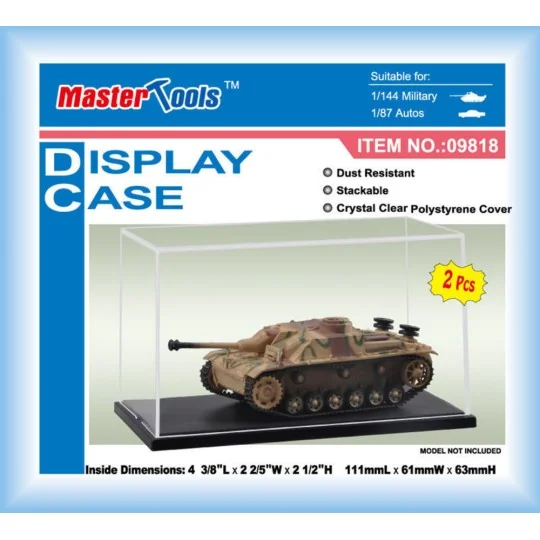 Plastic transparent case 111x61x63mm - Master Tools 09818