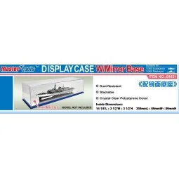 Acrylic Display Case with Mirror Base 359x89x89mm - Master Tools 09851