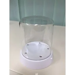 Round Top Acrylic Display Case with LED Light (ø84 x 115mm) - Maste...