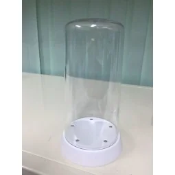 Round Top Acrylic Display Case with LED Light (ø84 x 185mm) - Maste...
