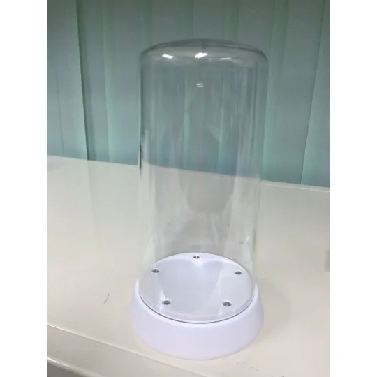 Round Top Acrylic Display Case with LED Light (ø84 x 185mm) - Maste...