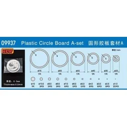 Plastic Circle Board A-set - Master Tools 09937