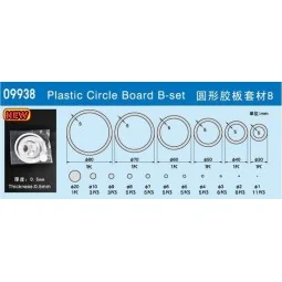 Plastic Circle Board B-set - Master Tools 09938