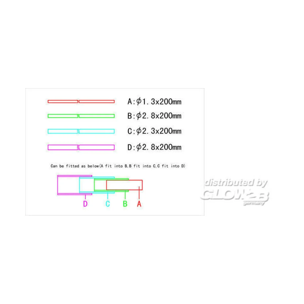 20CM Brass Pipe / Messingrohr Set 5 - Master Tools 09946