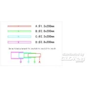 20CM Brass Pipe / Messingrohr Set 5 - Master Tools 09946