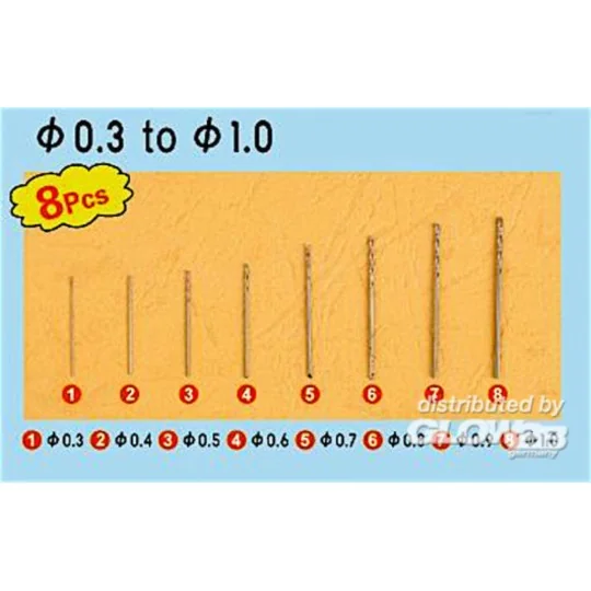 Twist Drilling Auger Bit set 1 (0,3-1,0) - Master Tools 09954