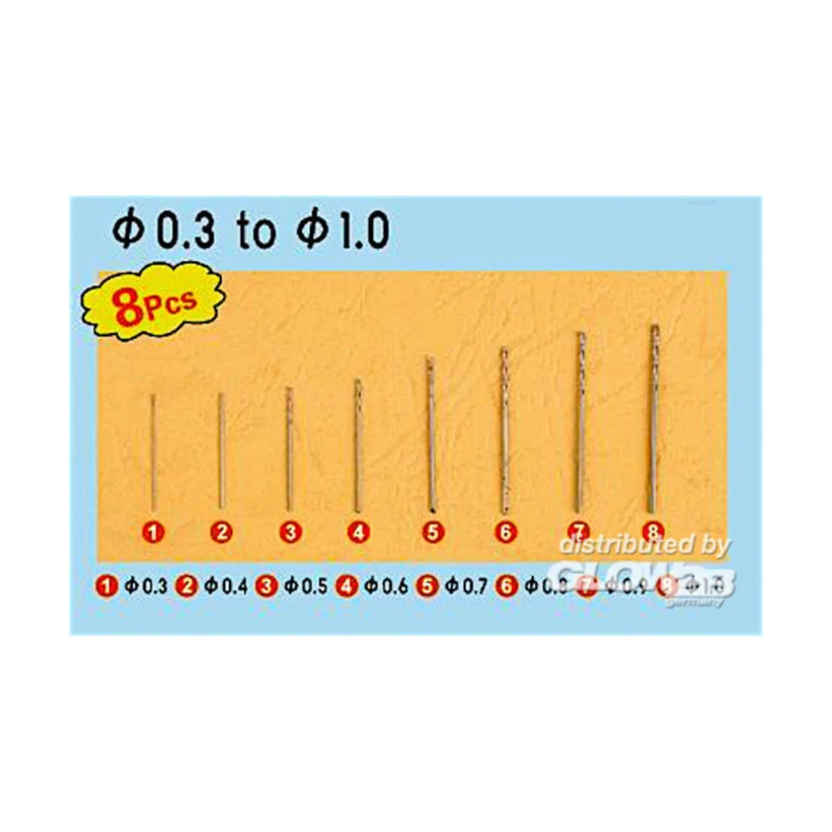 Twist Drilling Auger Bit set 1 (0,3-1,0) - Master Tools 09954