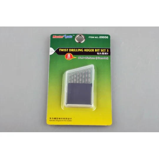 Twist Drilling Auger Bit set 3 (1, 8-2, 5) - Master Tools 09956
