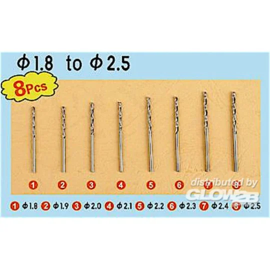 Twist Drilling Auger Bit set 3 (1, 8-2, 5) - Master Tools 09956
