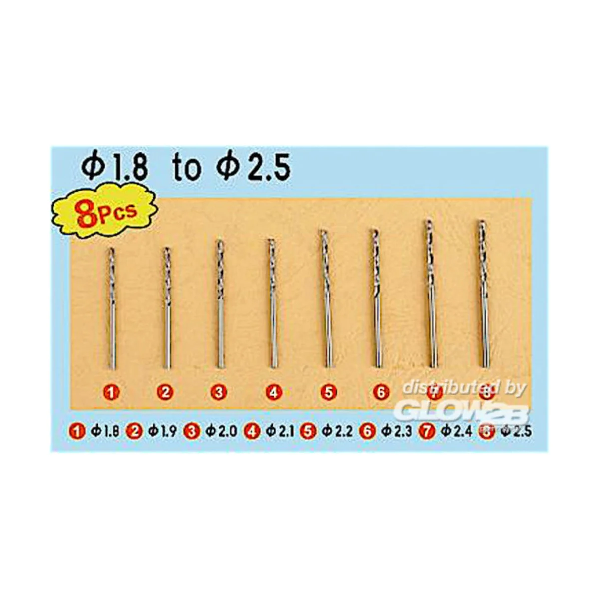 Twist Drilling Auger Bit set 3 (1, 8-2, 5) - Master Tools 09956