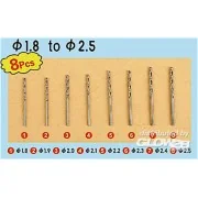 Twist Drilling Auger Bit set 3 (1,8-2,5) - Master Tools 09956