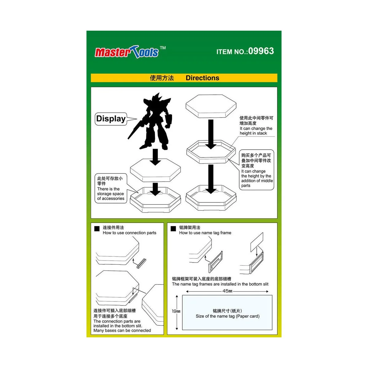 Hexagon base - Master Tools 09963