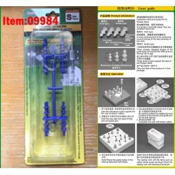 Holding/Guide pin for silicone mould-S (Blue) - Master Tools 09984
