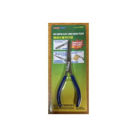 HG Super Flat Long Nose Plier - Master Tools 09989