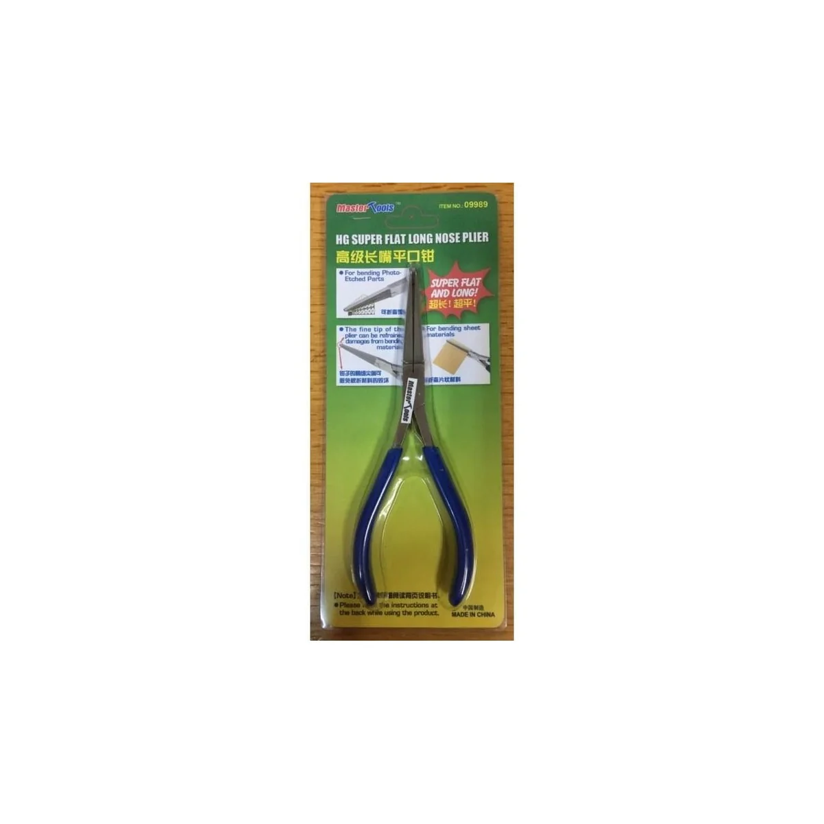 HG Super Flat Long Nose Plier - Master Tools 09989