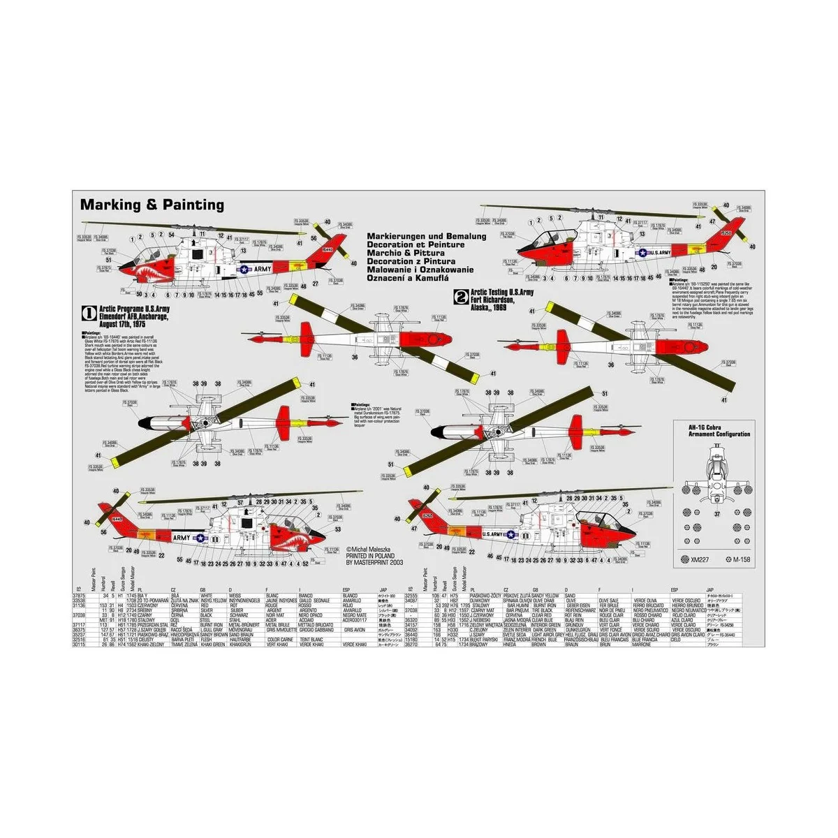 AH-1G Artic Cobra, 1/72 - Mistercraft B-01