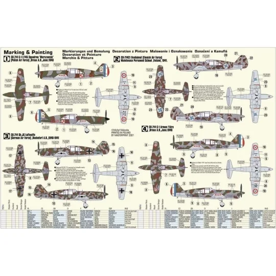 Cr.714 C1 1/145 Varsovie, 1/72 - Mistercraft B-05