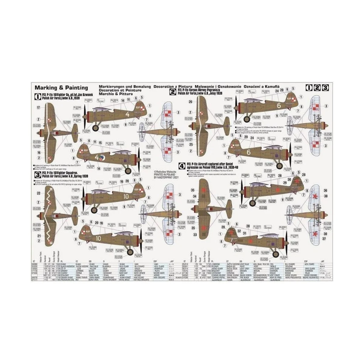 P-11C September'39, 1/72 - Mistercraft B-07