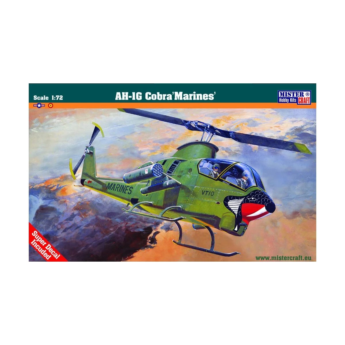 AH-1G Marines, 1/72 - Mistercraft B-34