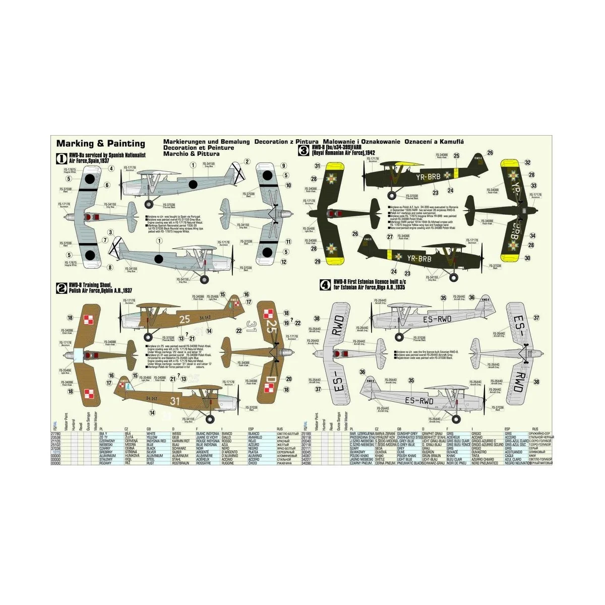 RWD-8 Spanish Civil War 1936, 1/72 - Mistercraft B-46 RWD-8 Spanish Civil War 1936, 1/72 - Mistercraft B-46