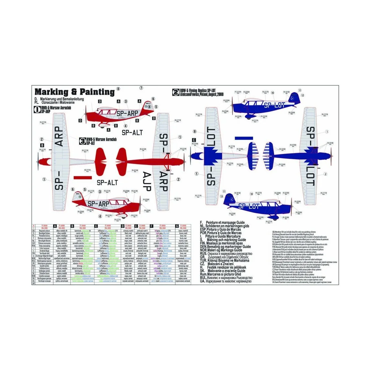 RWD-5 Lot, 1/72 - Mistercraft B-84
