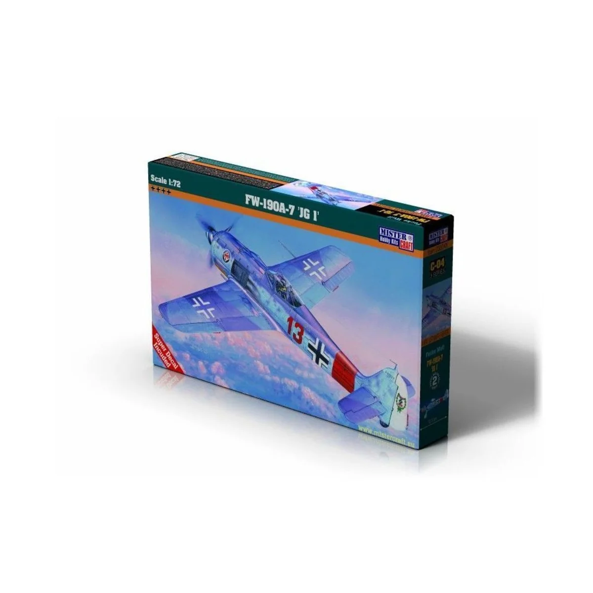 Fw-190A-7 JG-1, 1/72 - Mistercraft C-04 Fw-190A-7 JG-1, 1/72 - Mistercraft C-04