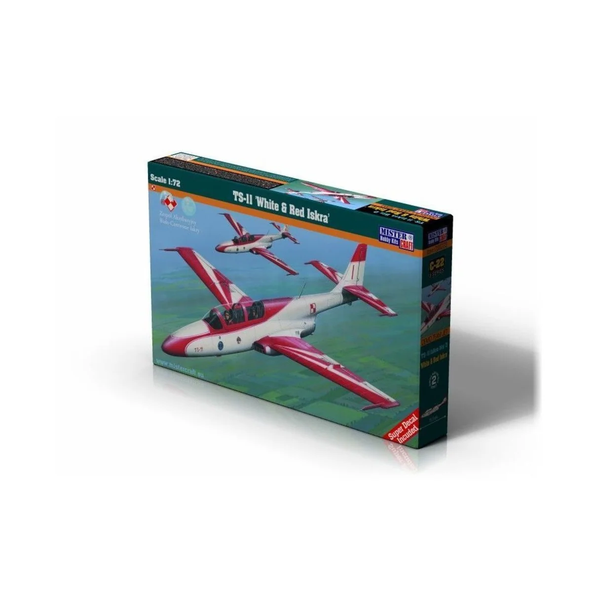 TS-11 White & Red Iskra, 1/72 - Mistercraft C-22
