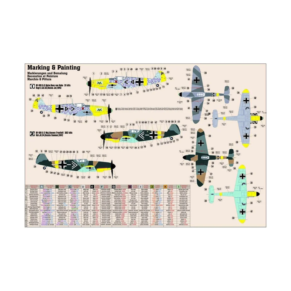 BF-109F-4"Hahn", 1/72 - Mistercraft C-35