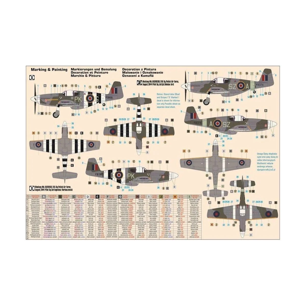 P-51B Mustang MK.III, 1/72 - Mistercraft C-47
