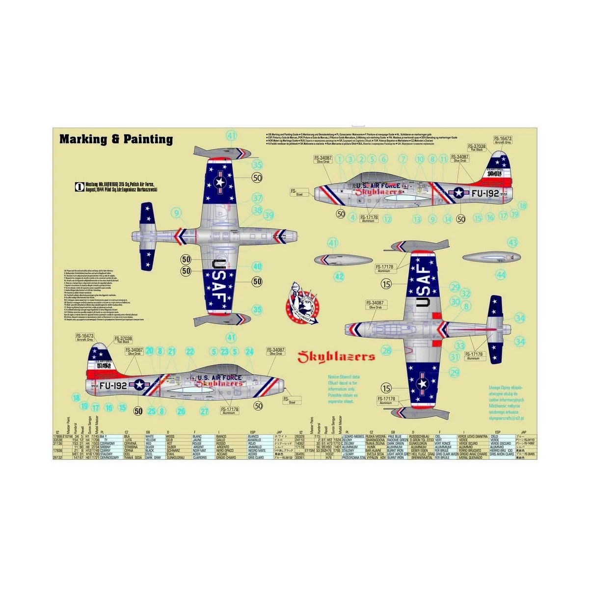 F-84G Skyblazers - Mistercraft C-89