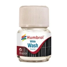 Humbrol Enamel Wash White 28 ml - Humbrol AV0202