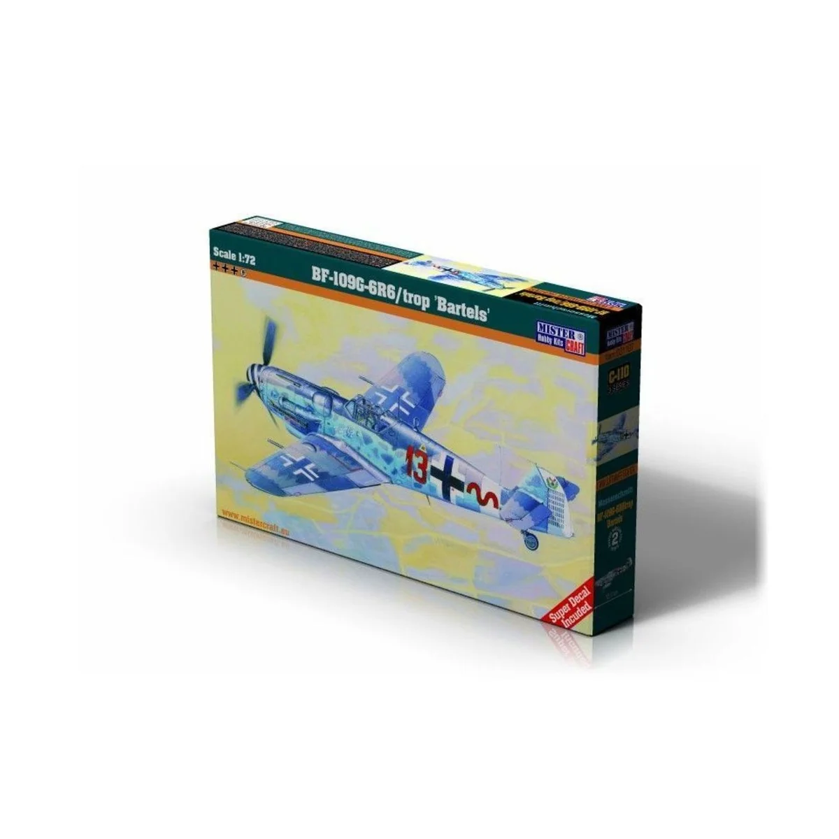 BF-109G-6R6 Bartels, 1/72 - Mistercraft C-110