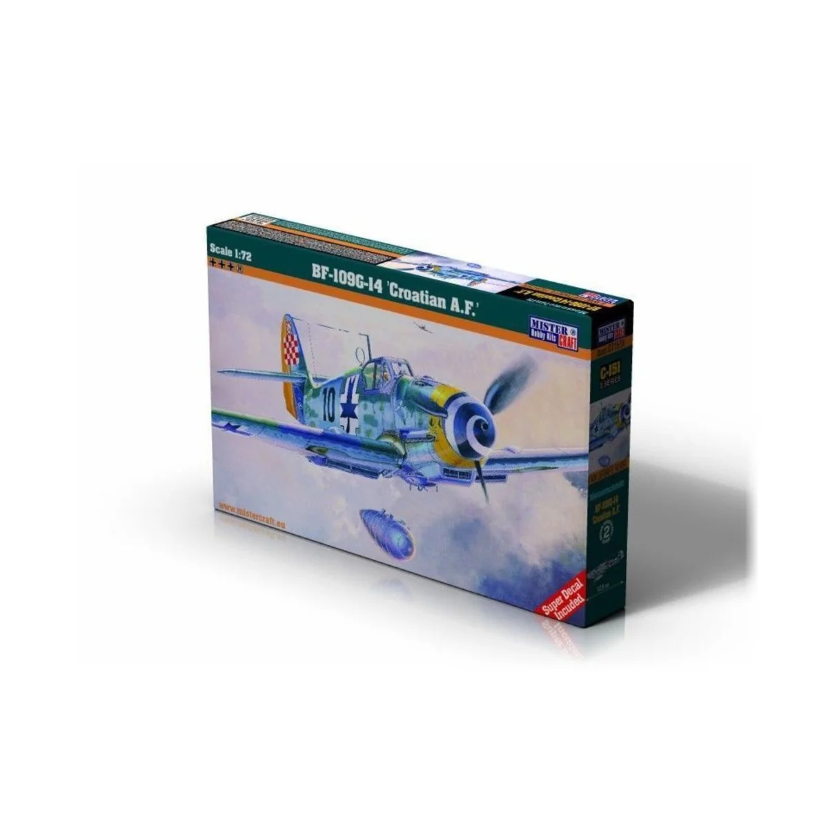 BF-109G-14 Croatian A.F., 1/72 - Mistercraft C-151 BF-109G-14 Croatian A.F., 1/72 - Mistercraft C-151