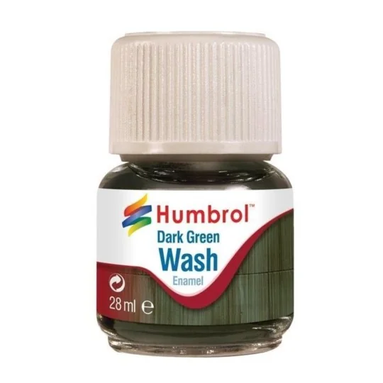 Humbrol Enamel Wash Dark Green 28 ml - Humbrol AV0203