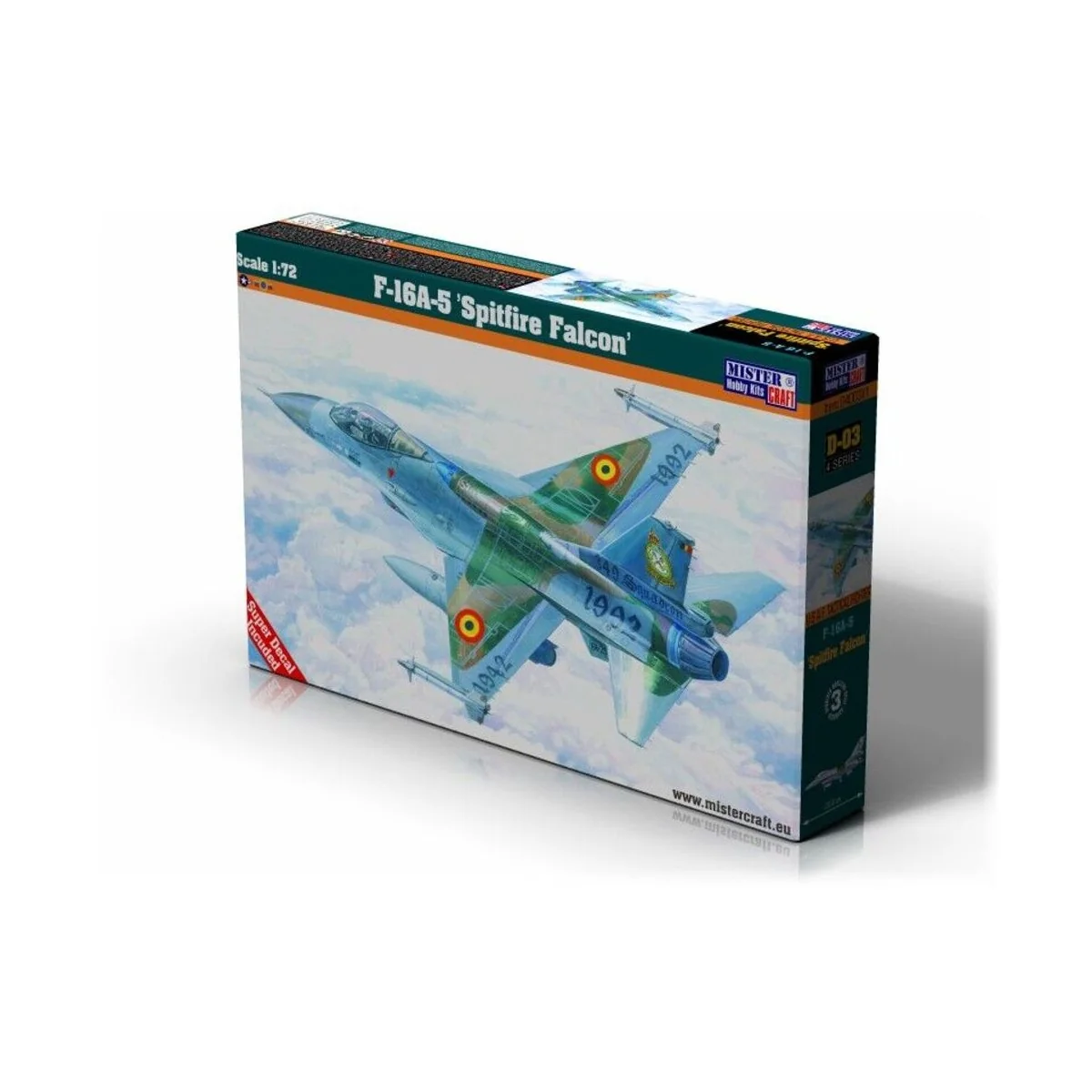 F-16A-5 Spitfite Falcon, 1/72 - Mistercraft D-03 F-16A-5 Spitfite Falcon, 1/72 - Mistercraft D-03