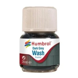 Humbrol Enamel Wash Dark Grey 28 ml - Humbrol AV0204