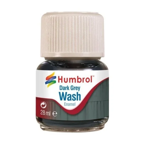 Humbrol Enamel Wash Dark Grey 28 ml - Humbrol AV0204