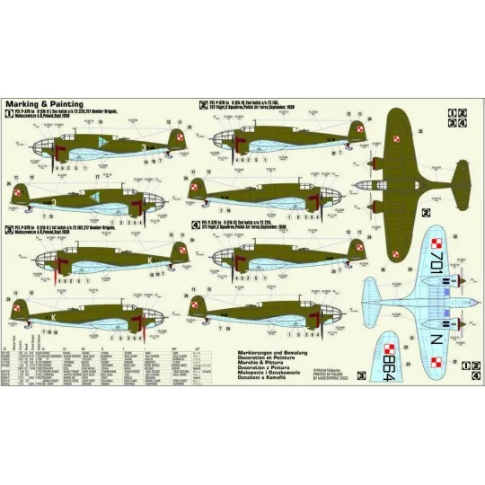 PZL P-37B Los II, 1/72 - Mistercraft D-08